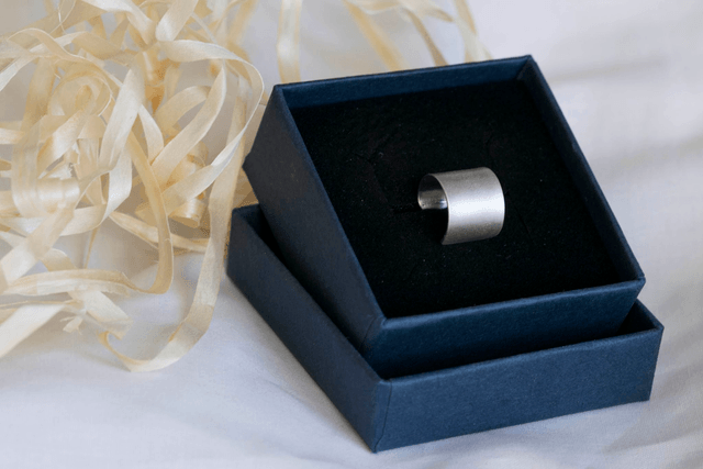 Silver Plain Chunky Ear Cuff
