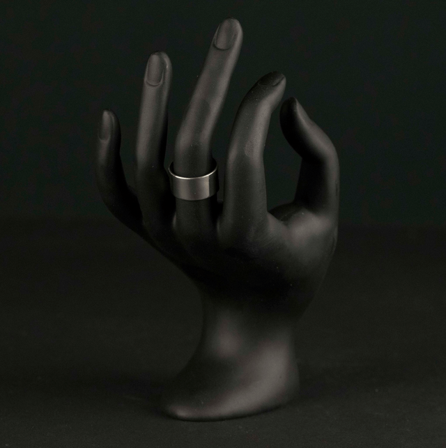 Silver Chunky Ring Band (Flat Profile)