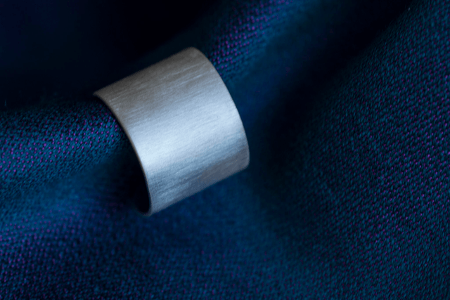 Silver Plain Chunky Ear Cuff