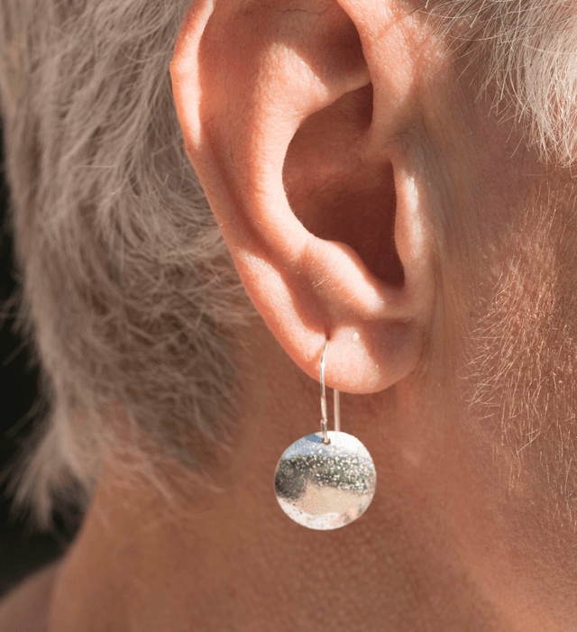 Silver "Stardust" Drop Earrings