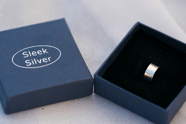 Silver Plain Slimline Ear Cuff