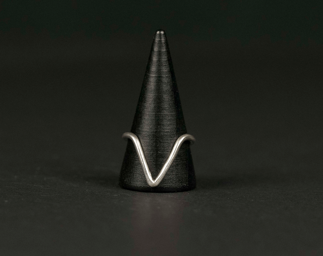 Silver Chunky Wishbone Ring