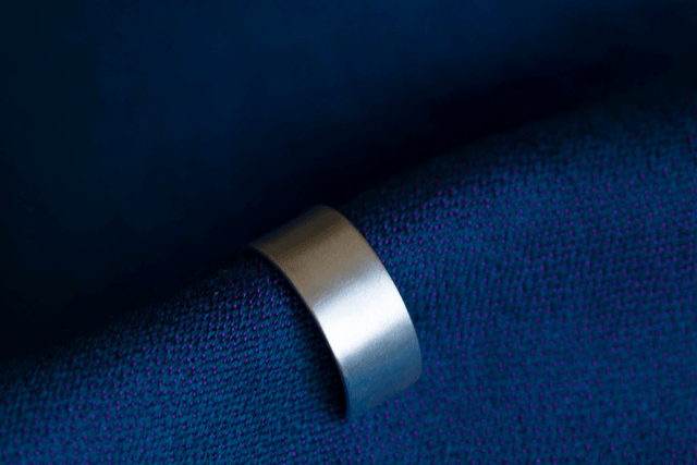 Silver Plain Slimline Ear Cuff