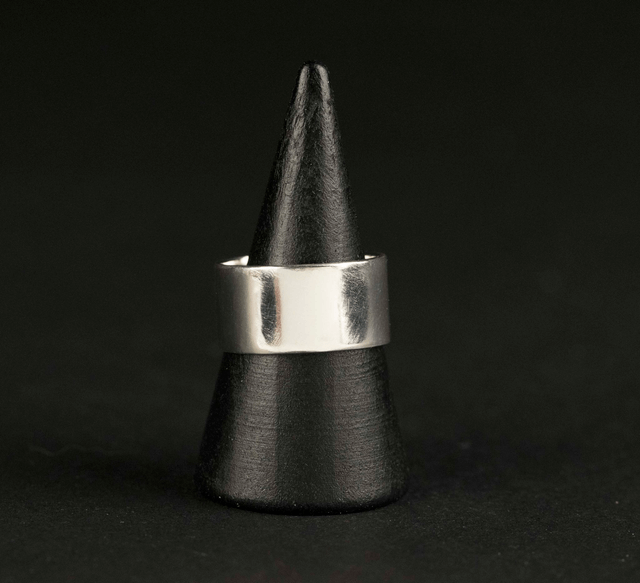 Silver Chunky Ring Band (Flat Profile)