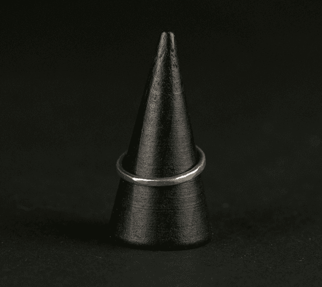 Silver Plain Halo Stacker Ring
